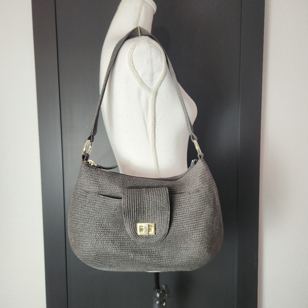 Talbots Woven Straw Shoulder Bag